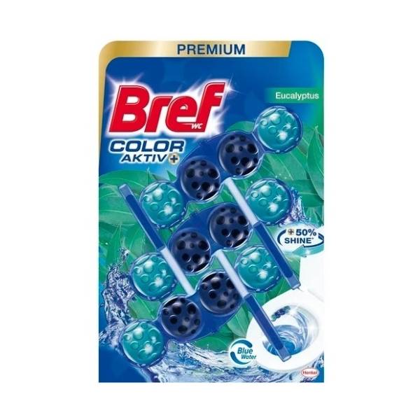 WC osveživač BREF Color aktiv Eucalyptus 3x50g