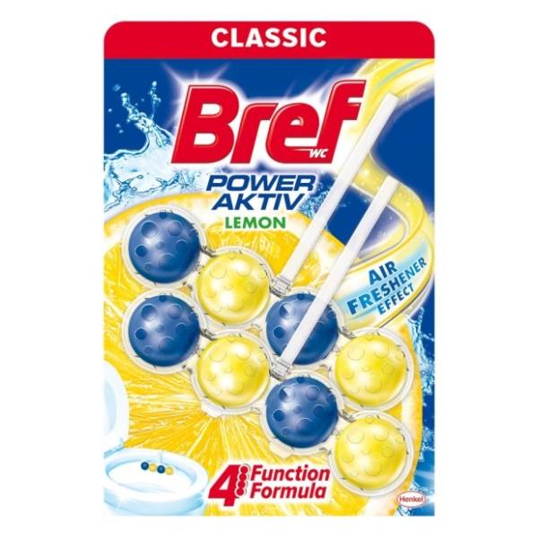 WC osveživač BREF Power aktiv lemon 2x50g