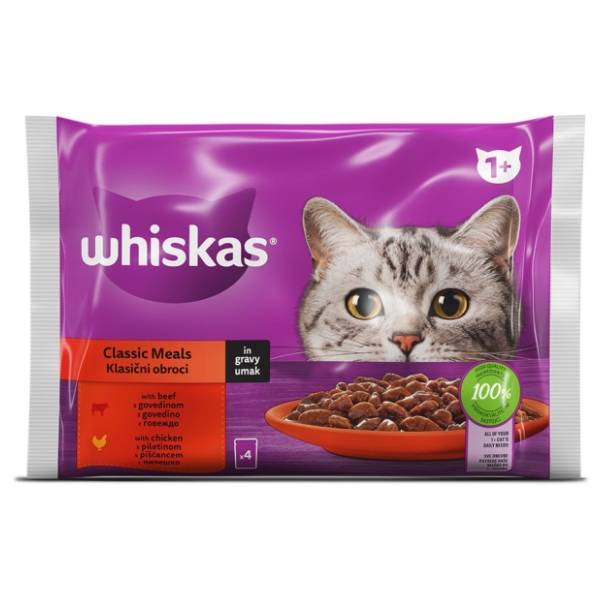 WHISKAS Adult hrana za mačke izabrani obroci 4x85g