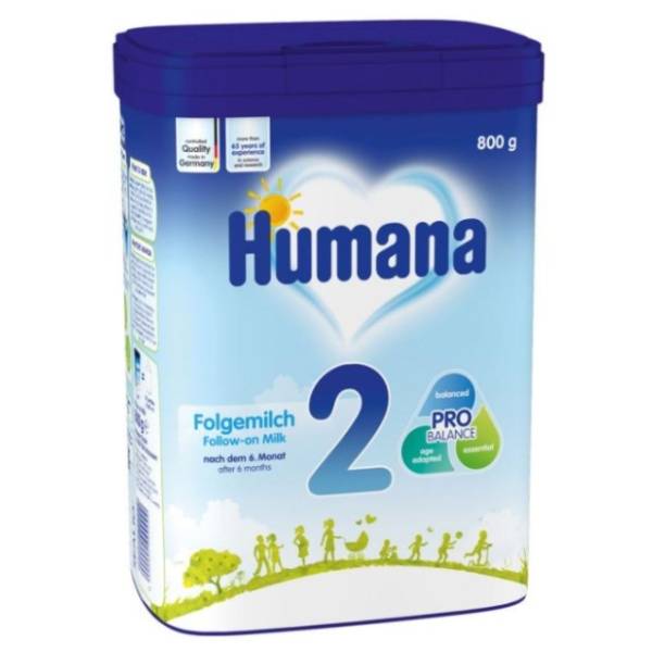 Zamensko mleko HUMANA MP 2 800g