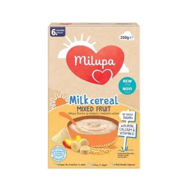 MILUPA mlečna kaša mešano voće 250g
