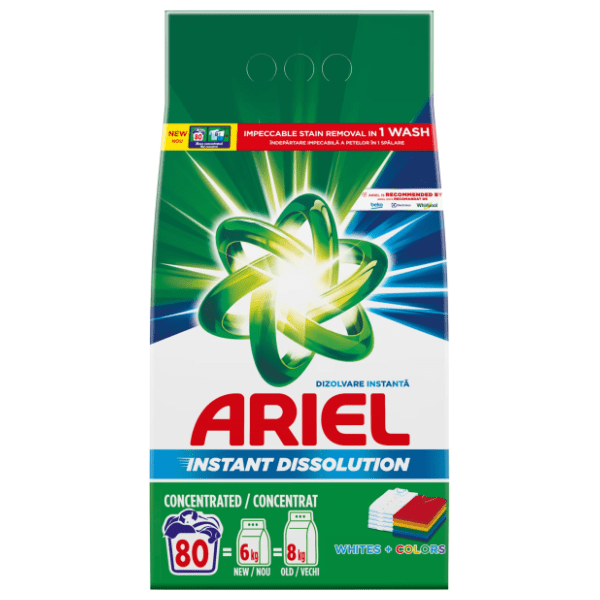 ARIEL White&Color 80 pranja (6kg)