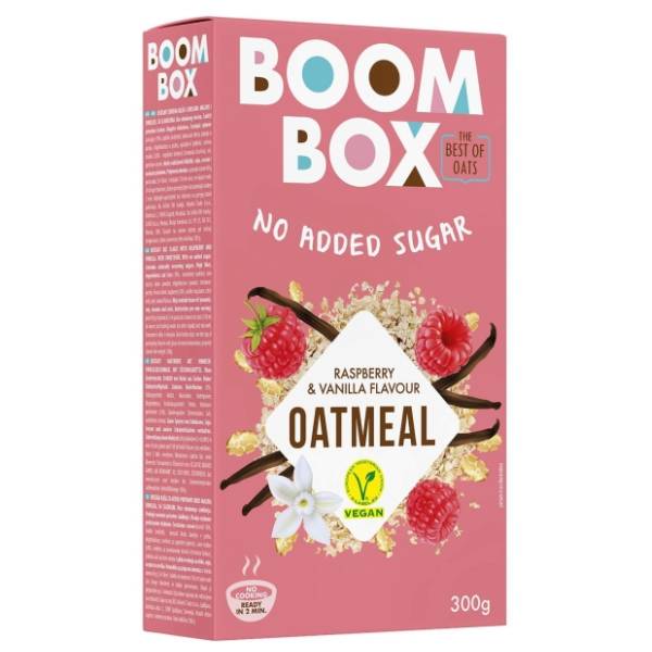 BOOM BOX ovsena kaša malina vanila 300g
