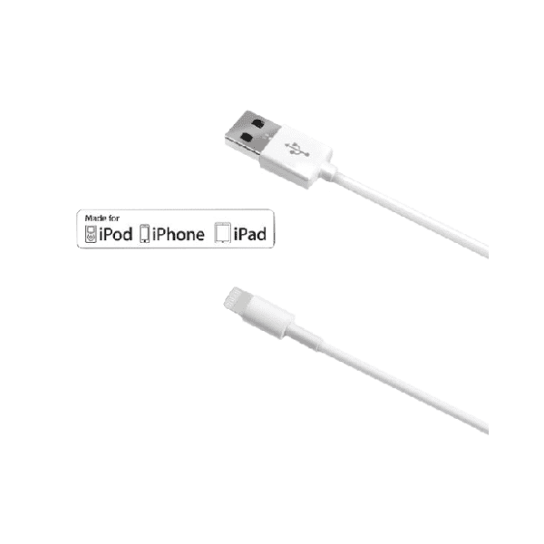 CELLY konverter kabl USB-A na Lightning (m/m) 1m beli