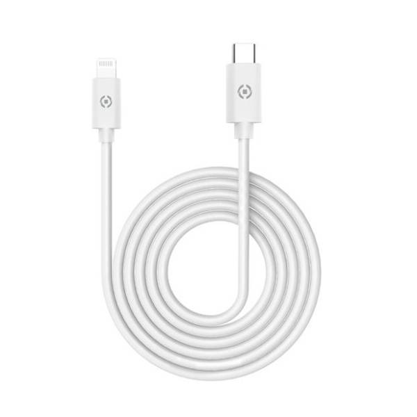 CELLY konverter kabl USB-C na Lightning (m/m) 1m beli