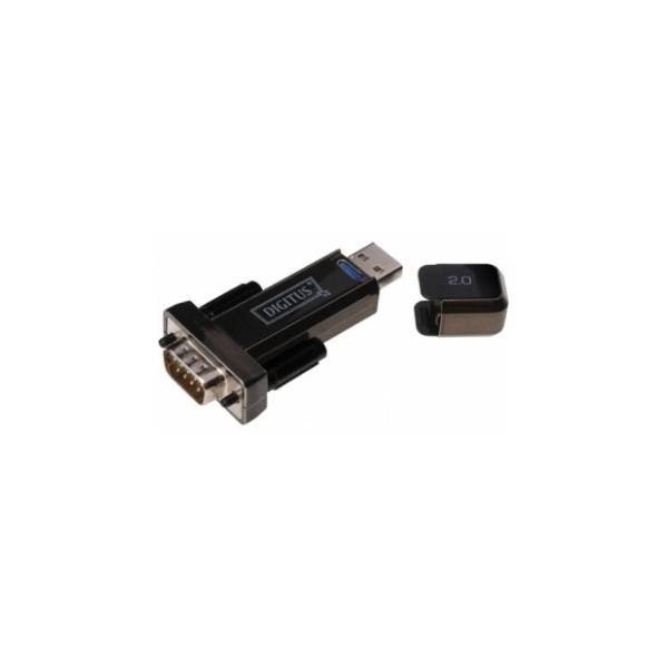 DIGITUS adapter USB-A 2.0 (m) na RS-232 (m) crni