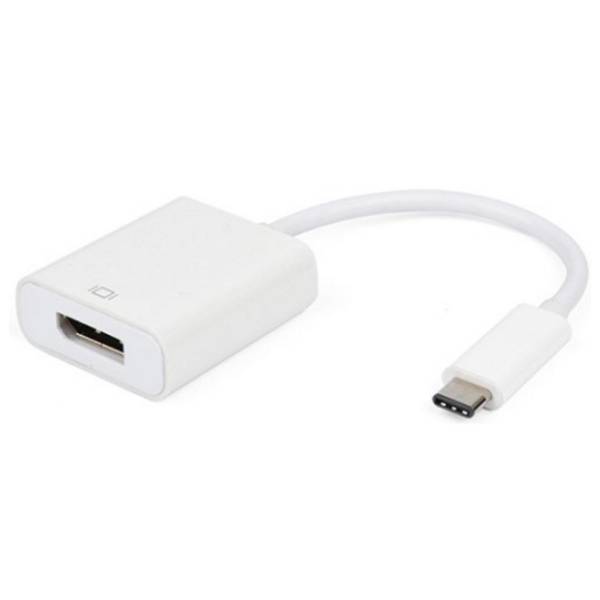 E-GREEN konverter USB-C 3.1 (m) na DisplayPort (ž) beli