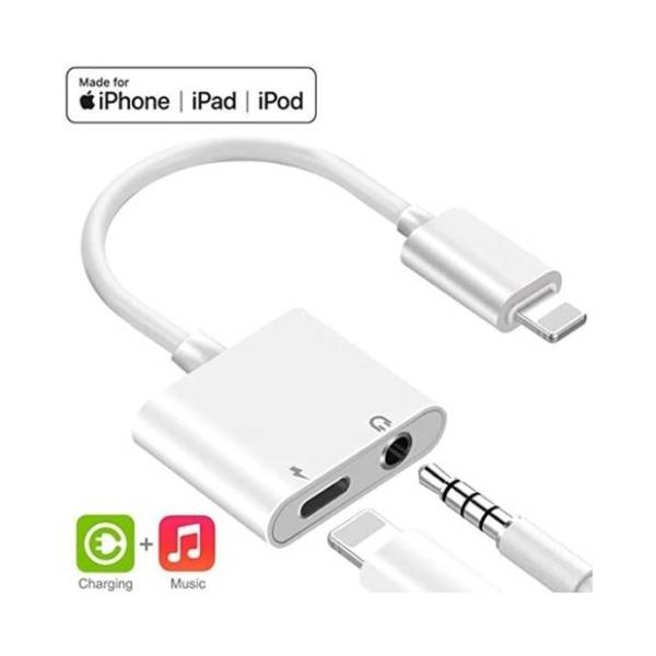 FAST ASIA konverter Lightning (m) na 3.5mm (ž) + Lightning (ž)