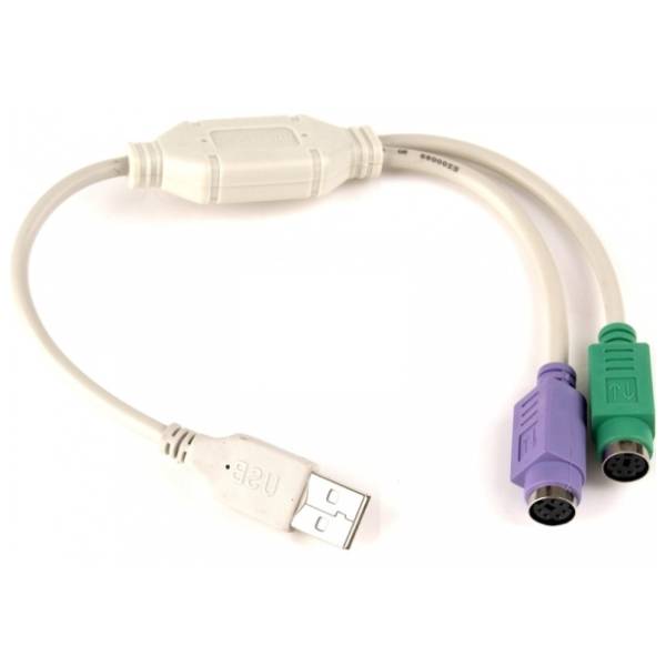 FAST ASIA konverter USB-A 2.0 (m) na 2x PS/2 (ž)