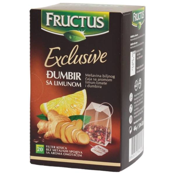 FRUCTUS čaj đumbir limun 44g