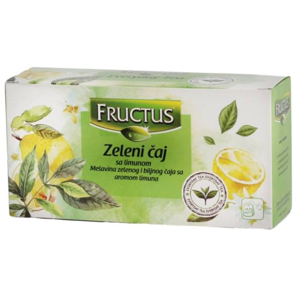 FRUCTUS zeleni čaj limun 30g