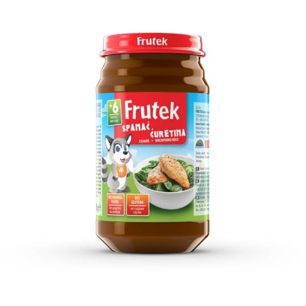 FRUTEK kašica spanać ćuretina 190g