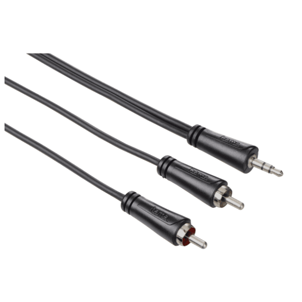 HAMA konverter kabl 3.5mm na 2x RCA (m/m) 3m crni