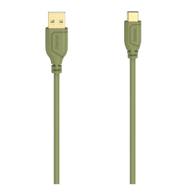 HAMA konverter kabl USB-C 2.0 na USB-A 2.0 (m/m) 0.75m zeleni