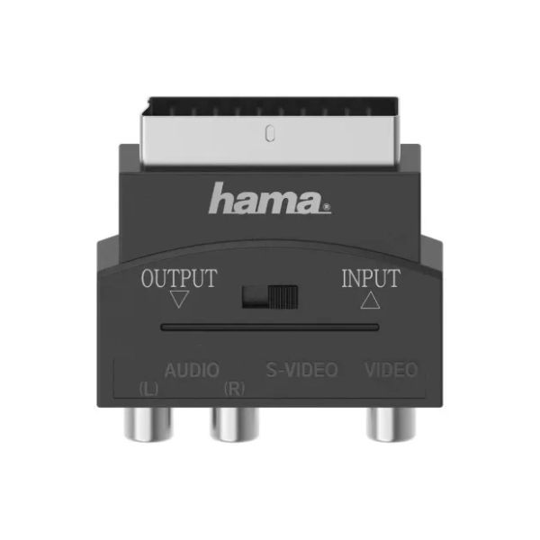 HAMA konverter SCART (m) na 3xRCA (ž) + S-Video (ž)