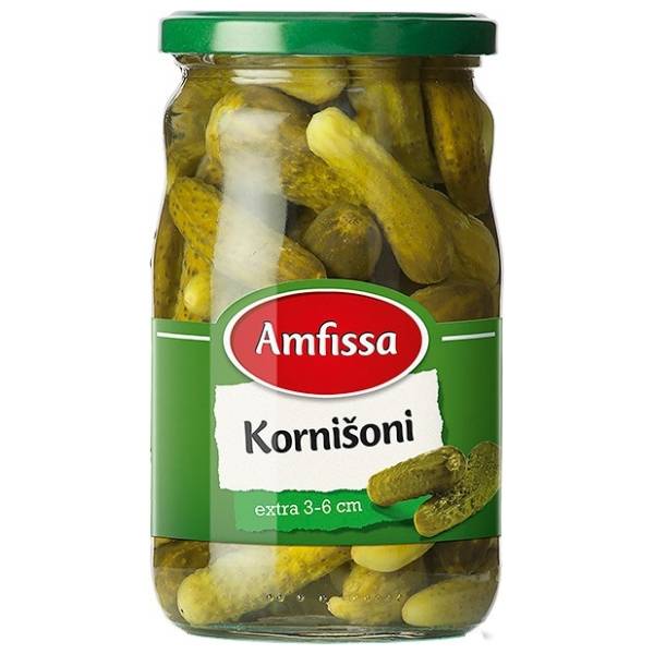 Kornišoni AMFISSA extra 680g