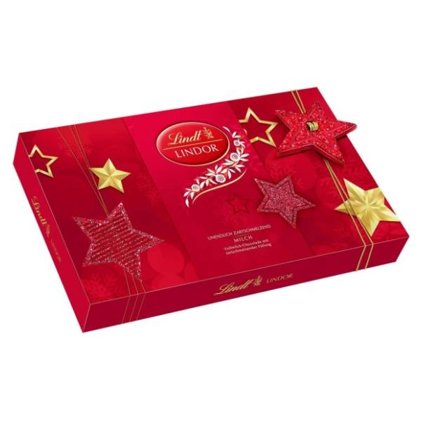LINDT Lindor bombonjera xmas milk 200g