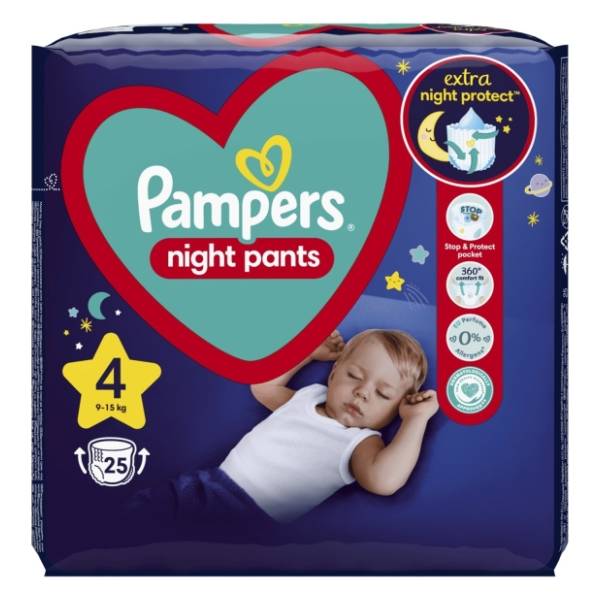 PAMPERS Night Pants VP 4 25kom