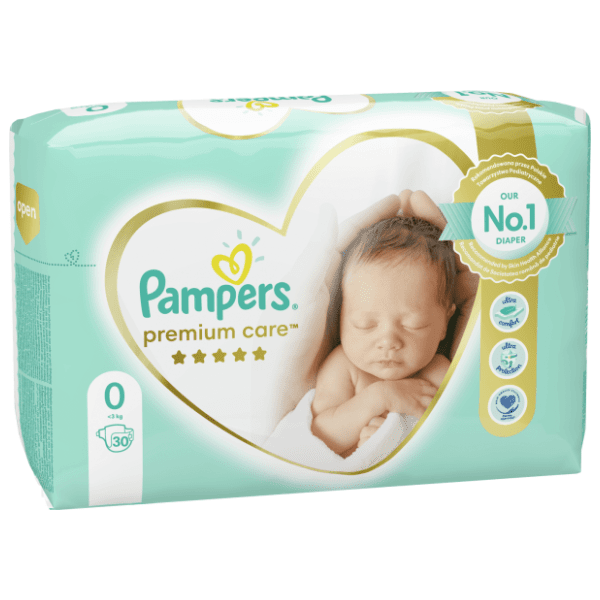 PAMPERS pelene Premium care 0 30kom