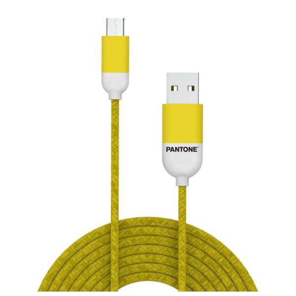 PANTONE konverter kabl USB na Micro USB (m/m) 1.5m žuti