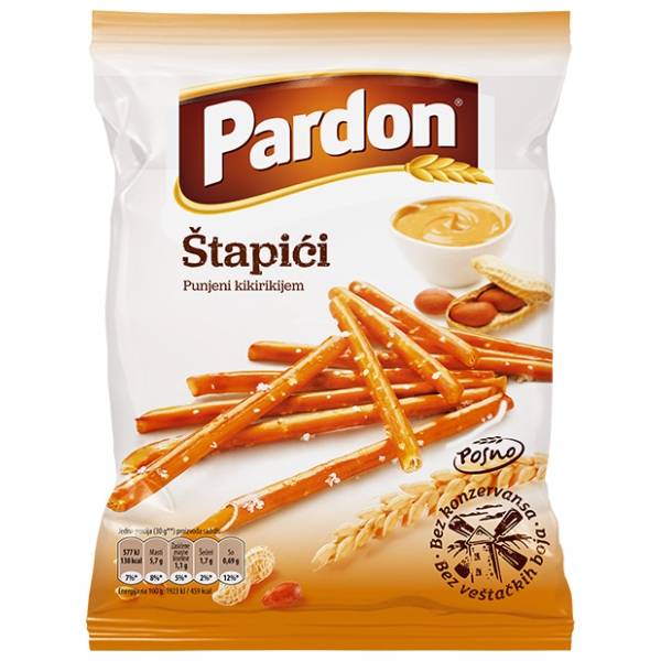 PARDON štapići kikiriki 100g Marbo
