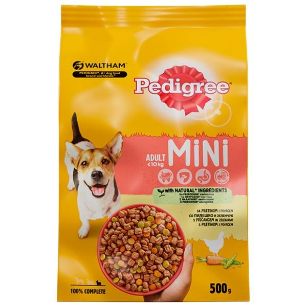 PEDIGREE Briketi Mini živina i povrće 500g