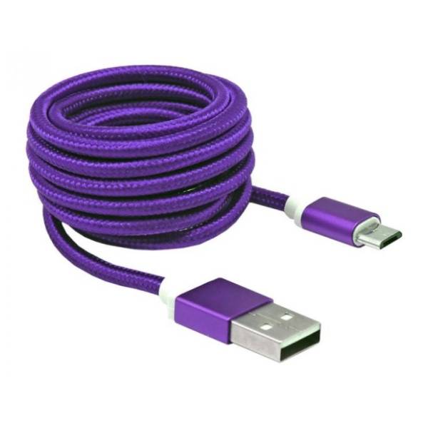 S BOX konverter kabl USB 2.0 na Micro USB-B 2.0 (m/m) ljubičasti