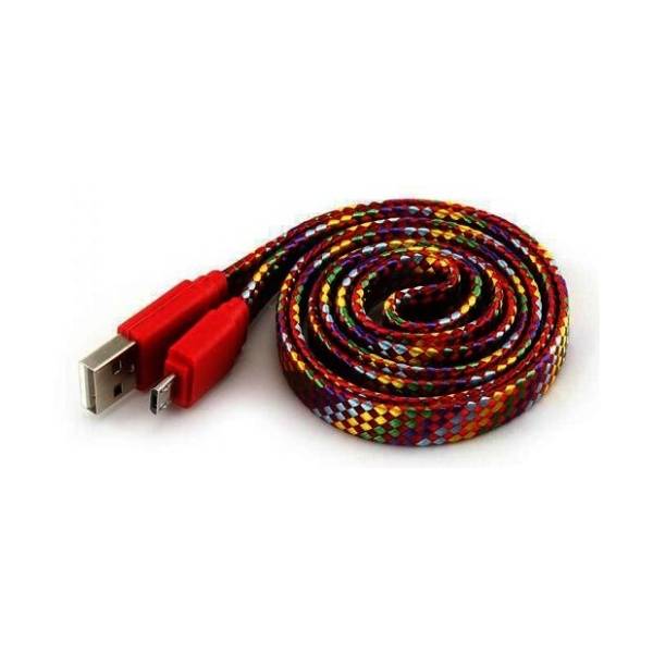S BOX konverter kabl USB na Micro USB-B (m/m) 1m crveni