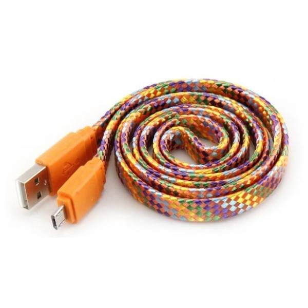 S BOX konverter kabl USB na Micro USB-B (m/m) 1m narandžasti