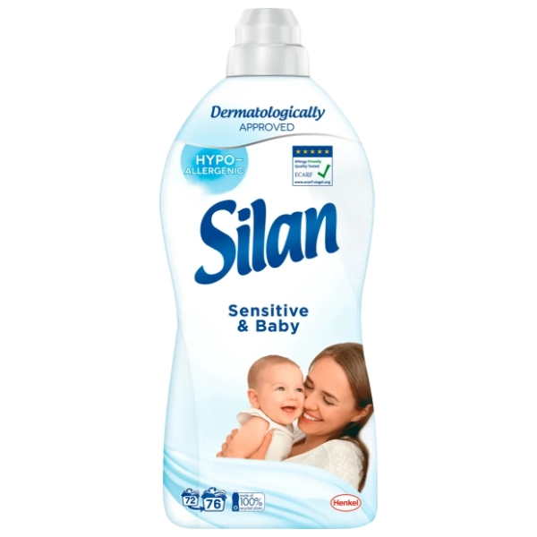 SILAN Sensitive & baby omekšivač za veš 76 pranja (1,672l)