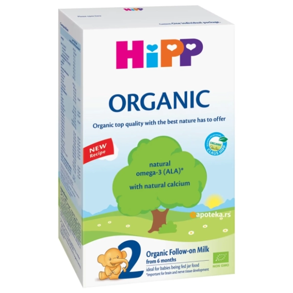Zamensko mleko HIPP organic 2 800g