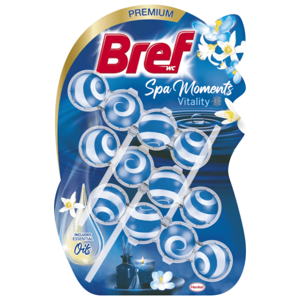 BREF WC osveživač spa moment 3x50g