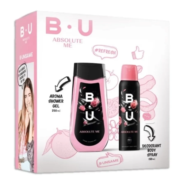 BU set Absolute me (dezodorans 150ml i gel za tuširanje 250ml)
