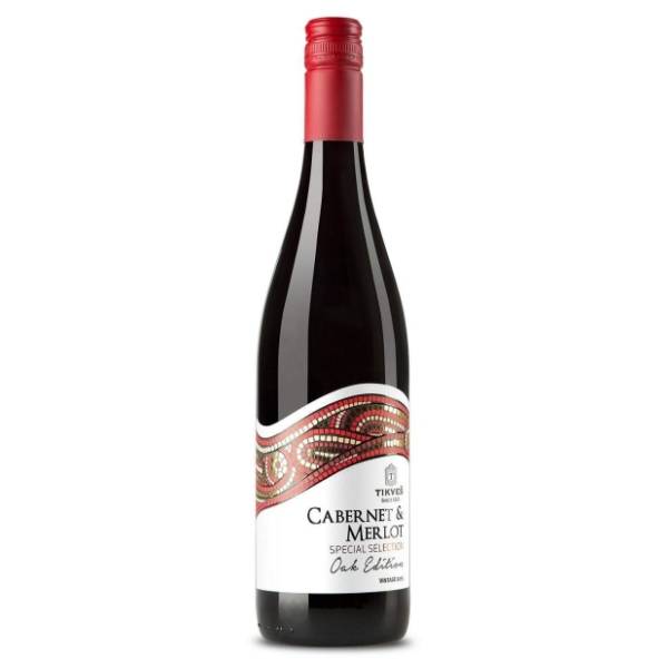 Crno vino TIKVEŠ cabernet i merlot 0,75l