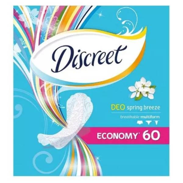 DISCREET dnevni ulošci DEO spring breeze 60kom
