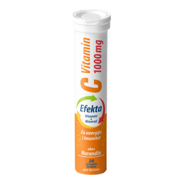Šumeće tablete EFEKTA vitamin C narandža 1000mg 