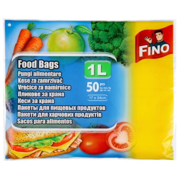 FINO kese za zamrzivač 1l 50kom