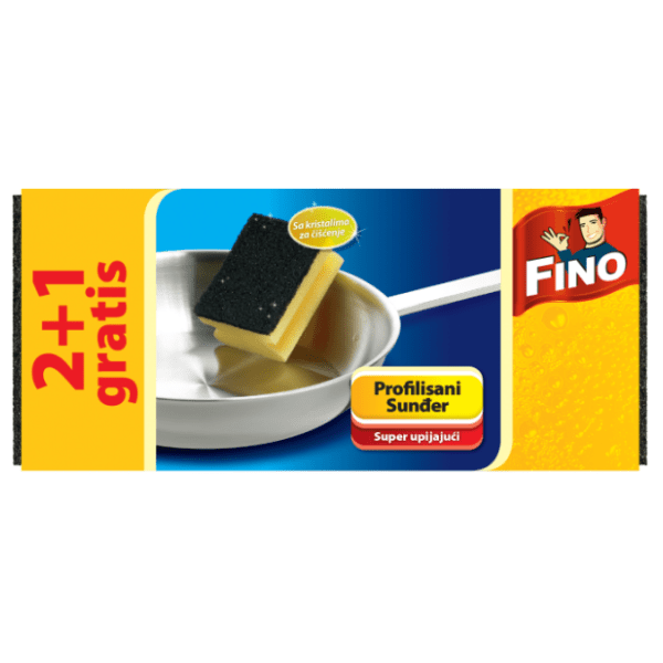FINO sunđer profilisani 2+1kom gratis