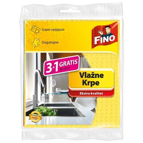 FINO vlažne krpe 3+1kom gratis