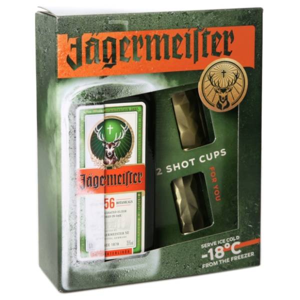 Liker JAGERMEISTER 0,5l + 2 shot čaše