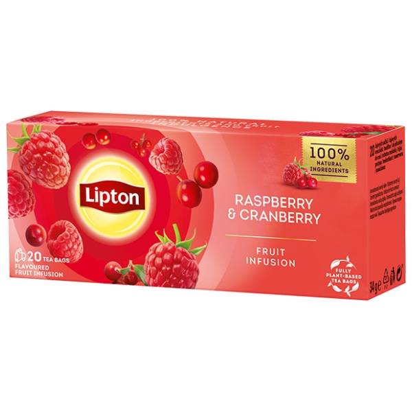 LIPTON čaj malina i brusnica 32g