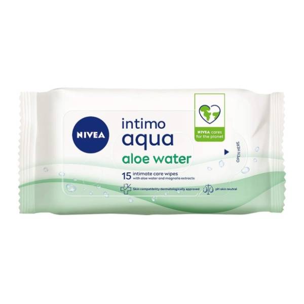 NIVEA Intimo aqua intimne vlažne maramice aloe water 15kom