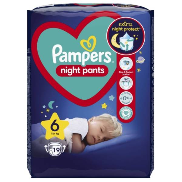 PAMPERS noćne pelene Pants VP 6 19kom