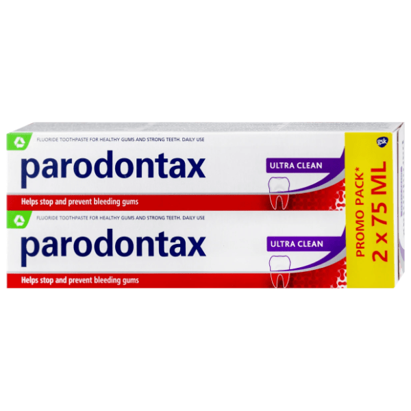 Pasta PARODONTAX ultra clean 2x75ml