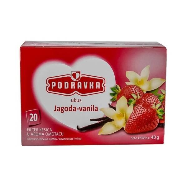 PODRAVKA čaj jagoda i vanila 40g