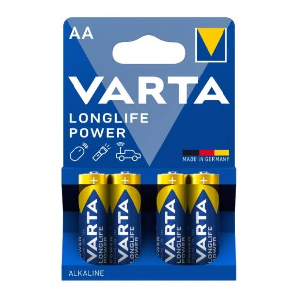 VARTA alkalne baterije Longlife power AA LR6 4kom