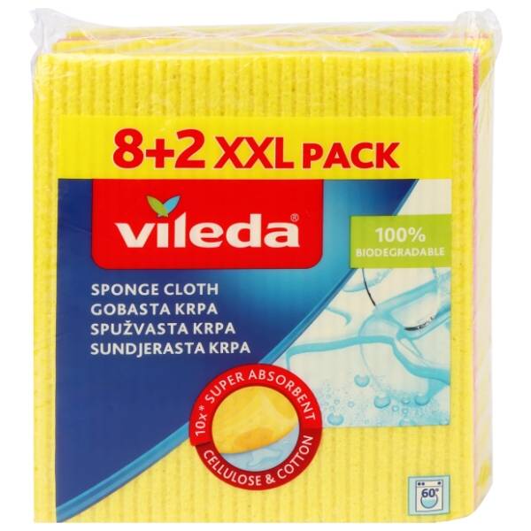 VILEDA sunđeraste krpe 8+2kom gratis XXL