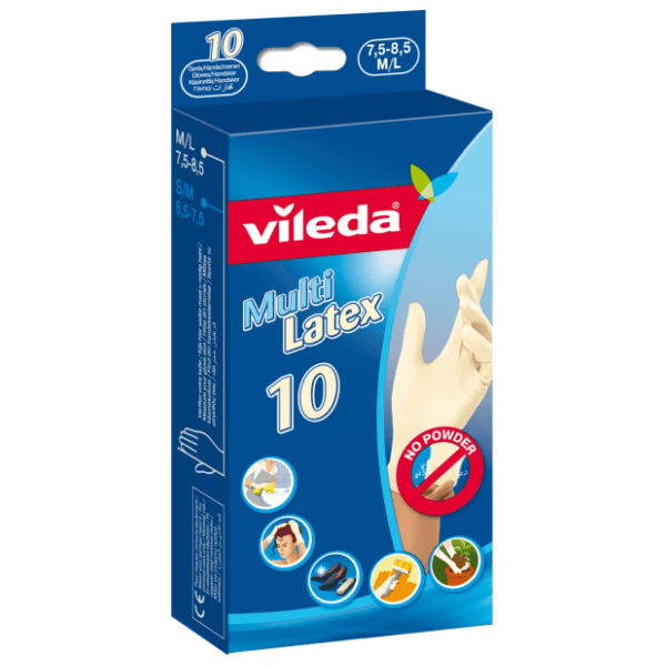 VILEDA latex rukavice M/L 10kom