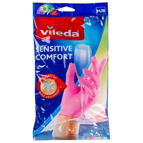VILEDA rukavice sensitive M 8kom