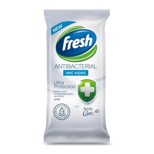 Vlažne maramice FRESH antibakterijske 15kom